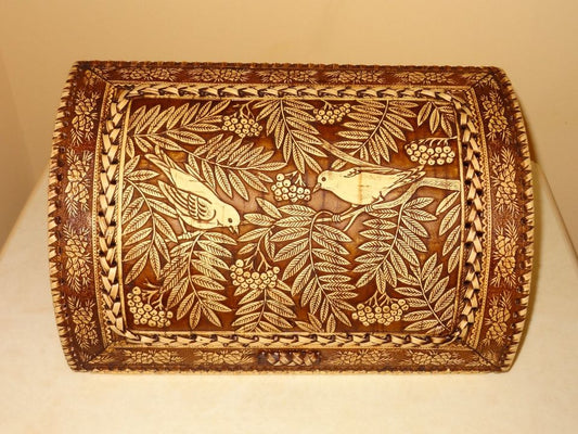 Bread box from birch bark "Bread"