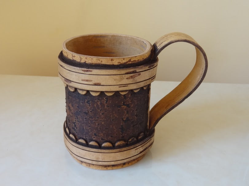 Birch bark mug