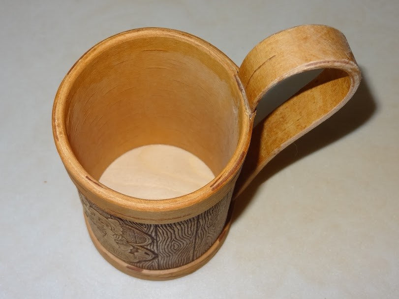 Mug from birch bark "Bath"